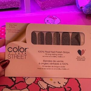 Color Street Navy Blue and Silver Nail Strips